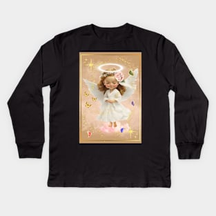 Cute Baby Angel Kids Long Sleeve T-Shirt